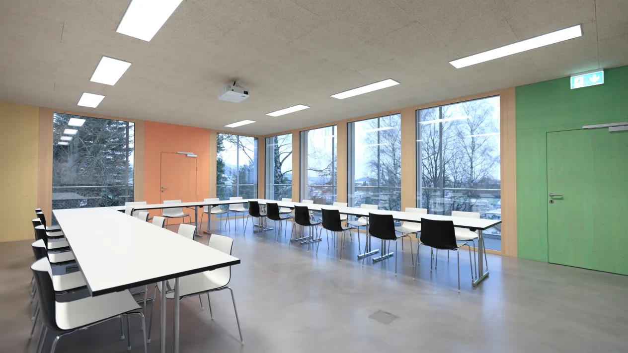 Kursraum (Foto: Bucher Architekten) Kursraum (Foto: Bucher Architekten)